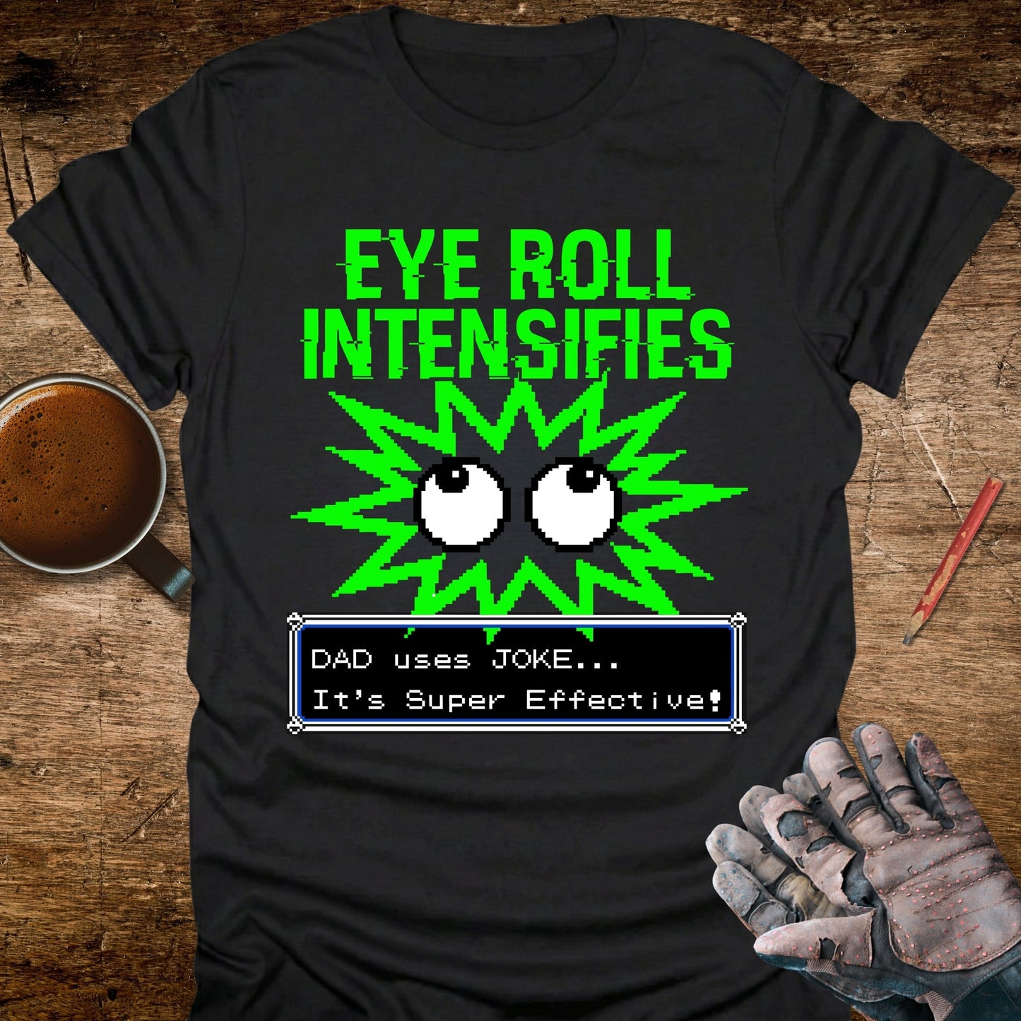 Retro Pixel Gamer Dad Joke T-Shirt