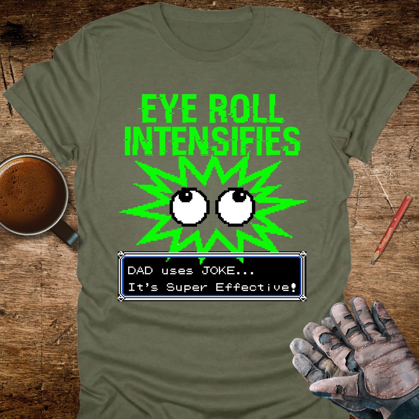 Retro Pixel Gamer Dad Joke T-Shirt