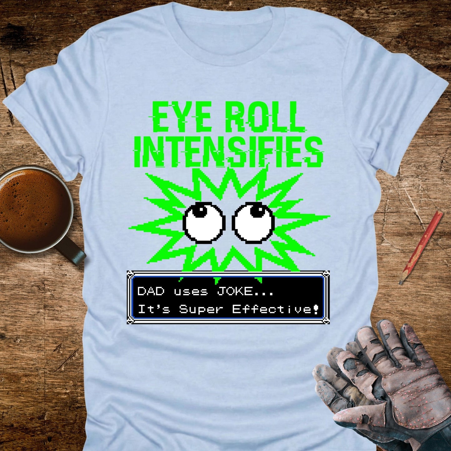 Retro Pixel Gamer Dad Joke T-Shirt