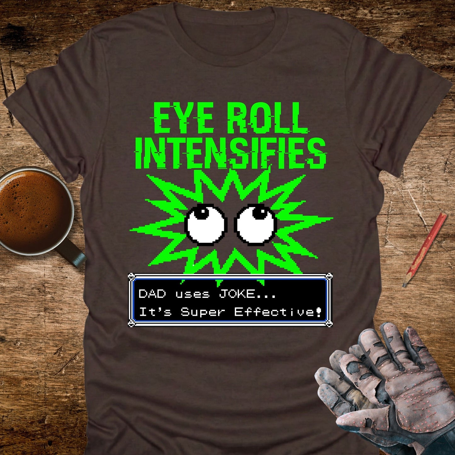 Retro Pixel Gamer Dad Joke T-Shirt