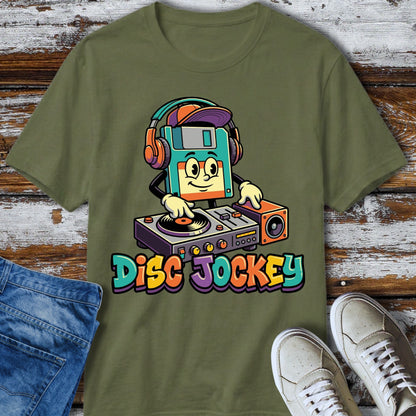 Retro DJ Floppy Disk T-Shirt