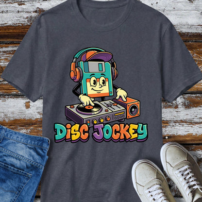 Retro DJ Floppy Disk T-Shirt