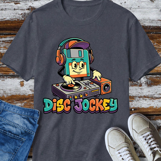 Retro DJ Floppy Disk T-Shirt