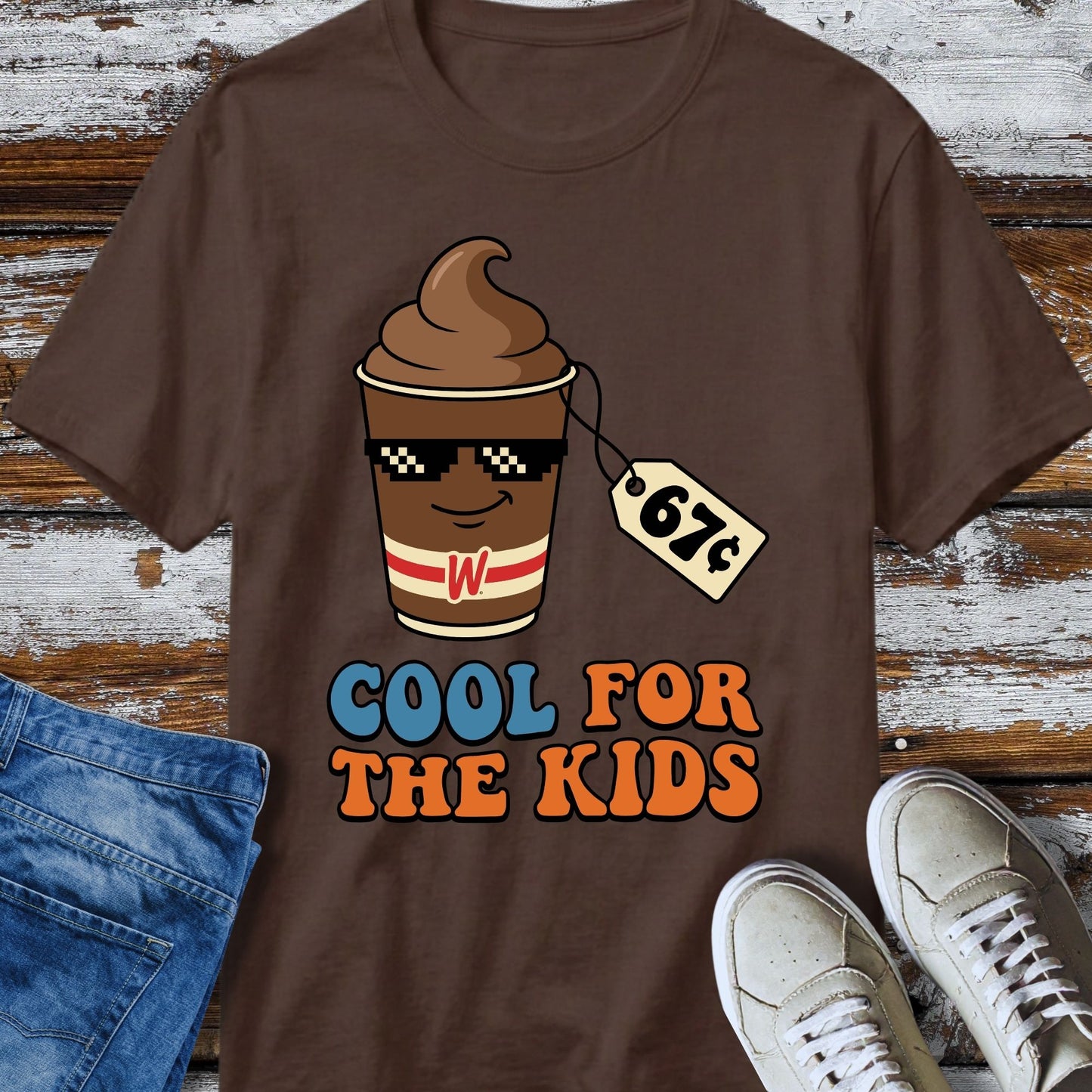 67¢ Cool For The Kids Nostalgia Retro Shake T-Shirt