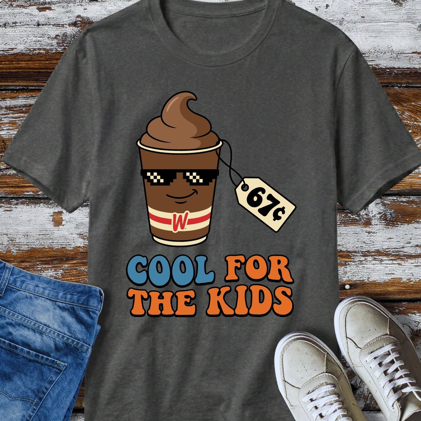 67¢ Cool For The Kids Nostalgia Retro Shake T-Shirt