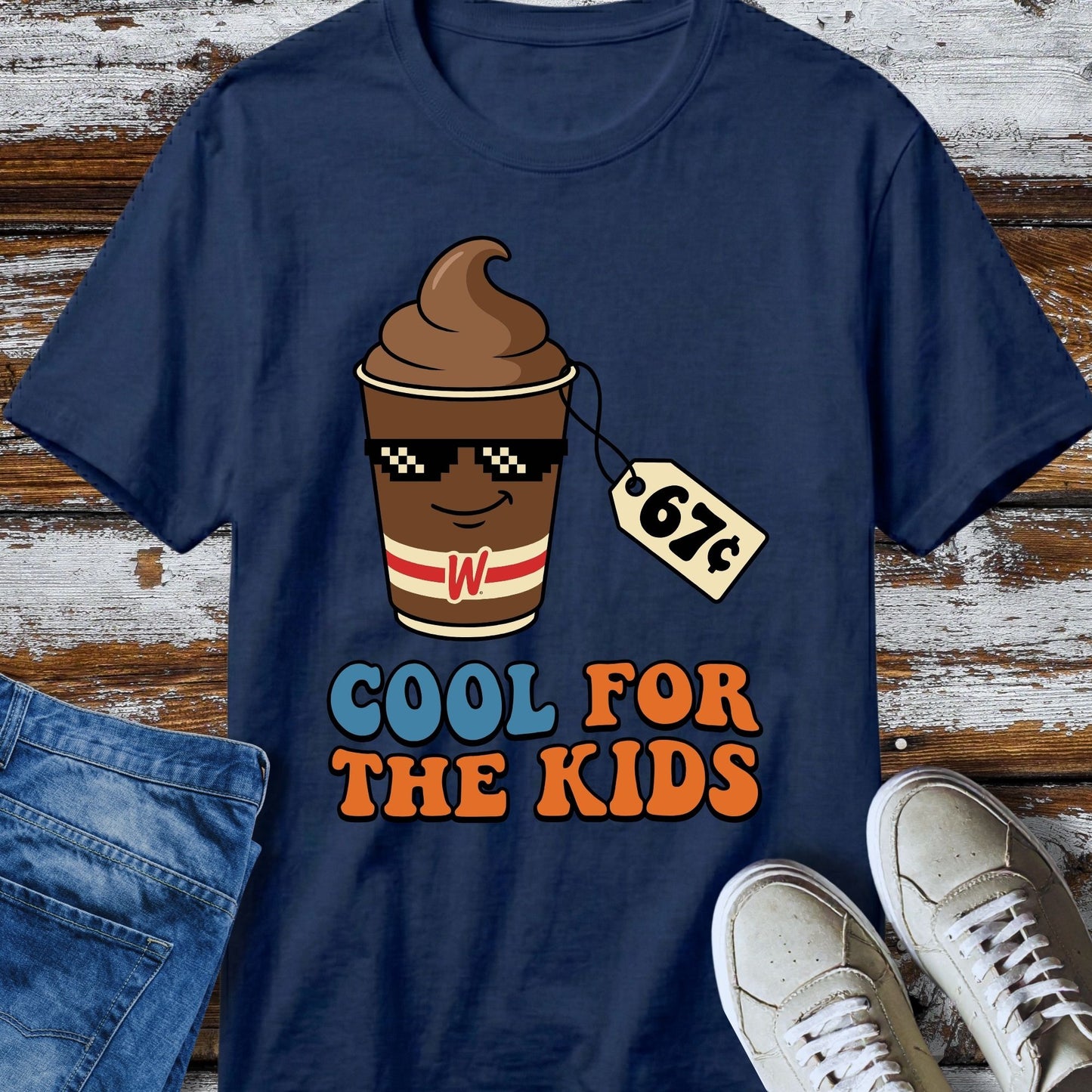 67¢ Cool For The Kids Nostalgia Retro Shake T-Shirt
