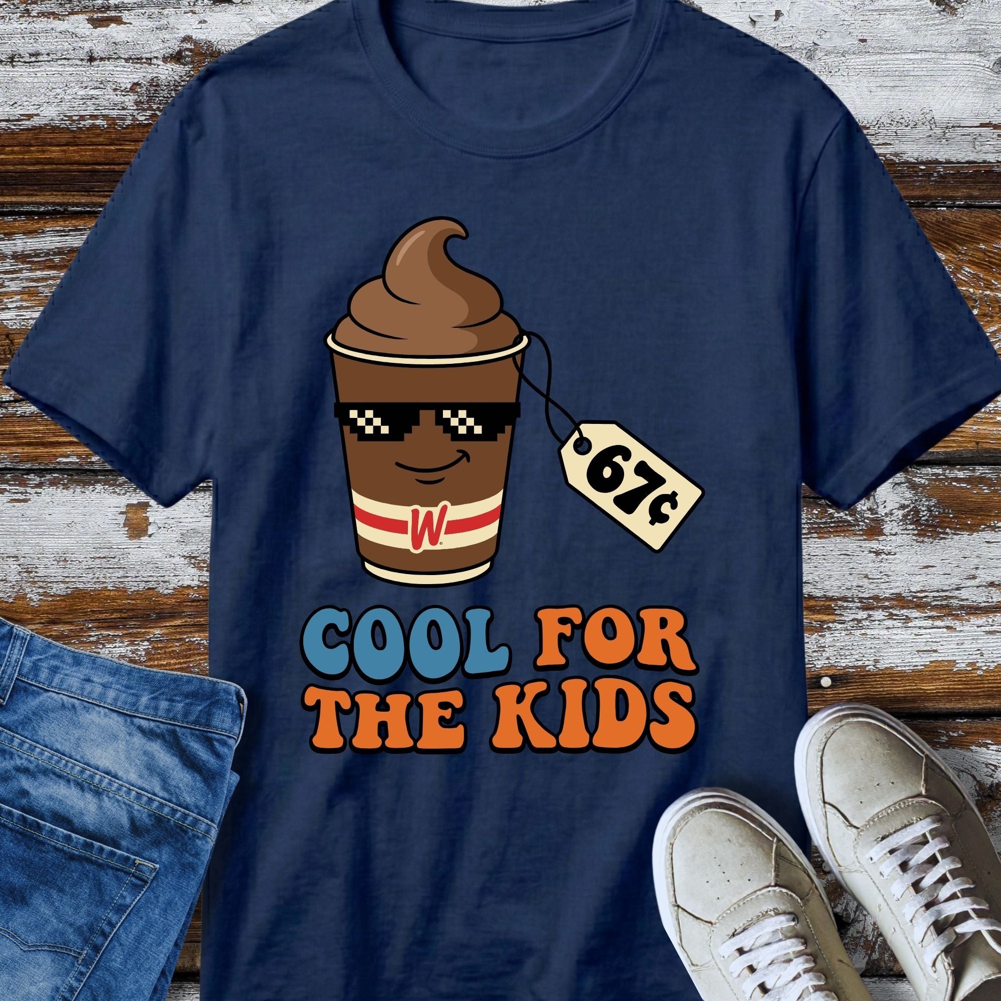 67 Cool For The Kids Nostalgia Retro Shake T-Shirt - product mockup view 10