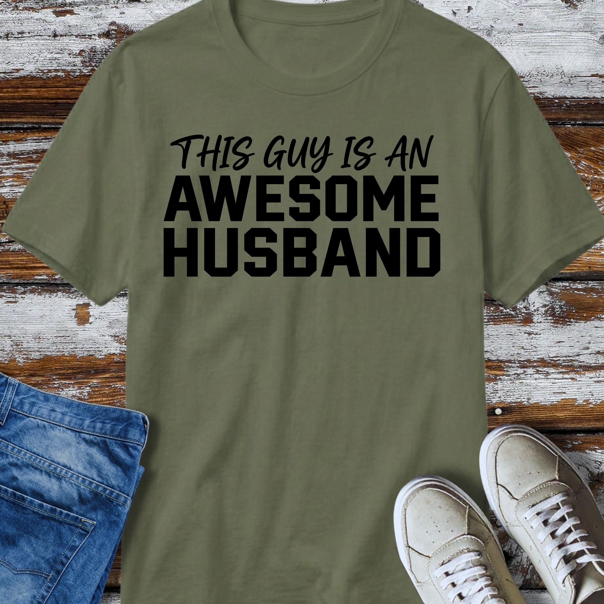 Awesome Husband TShirt - size and fit reference
