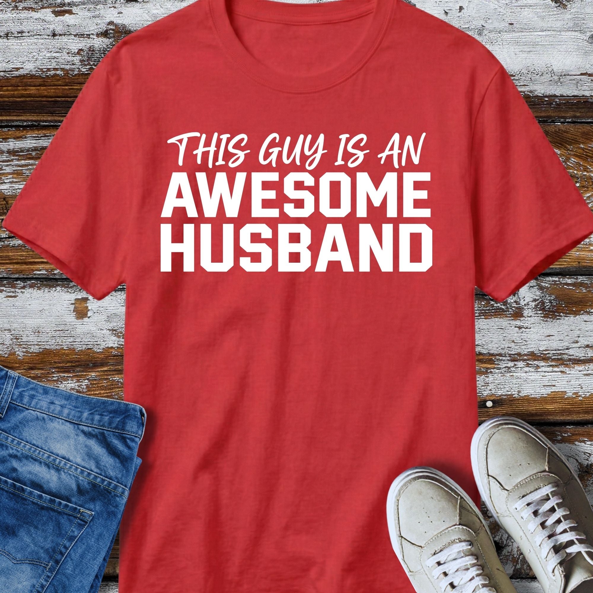 Awesome Husband TShirt - product mockup view 10