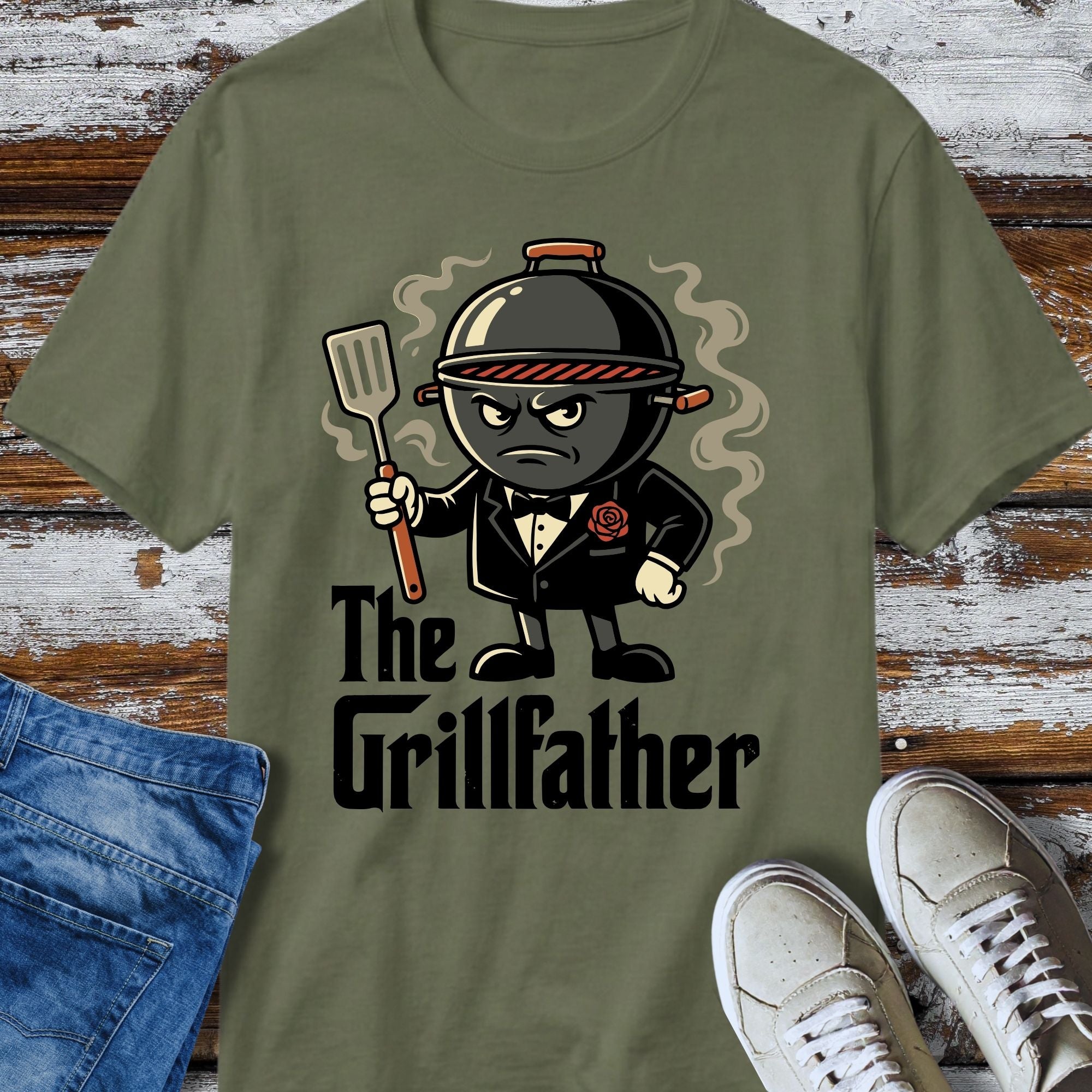The Grillfather T-Shirt - size and fit reference