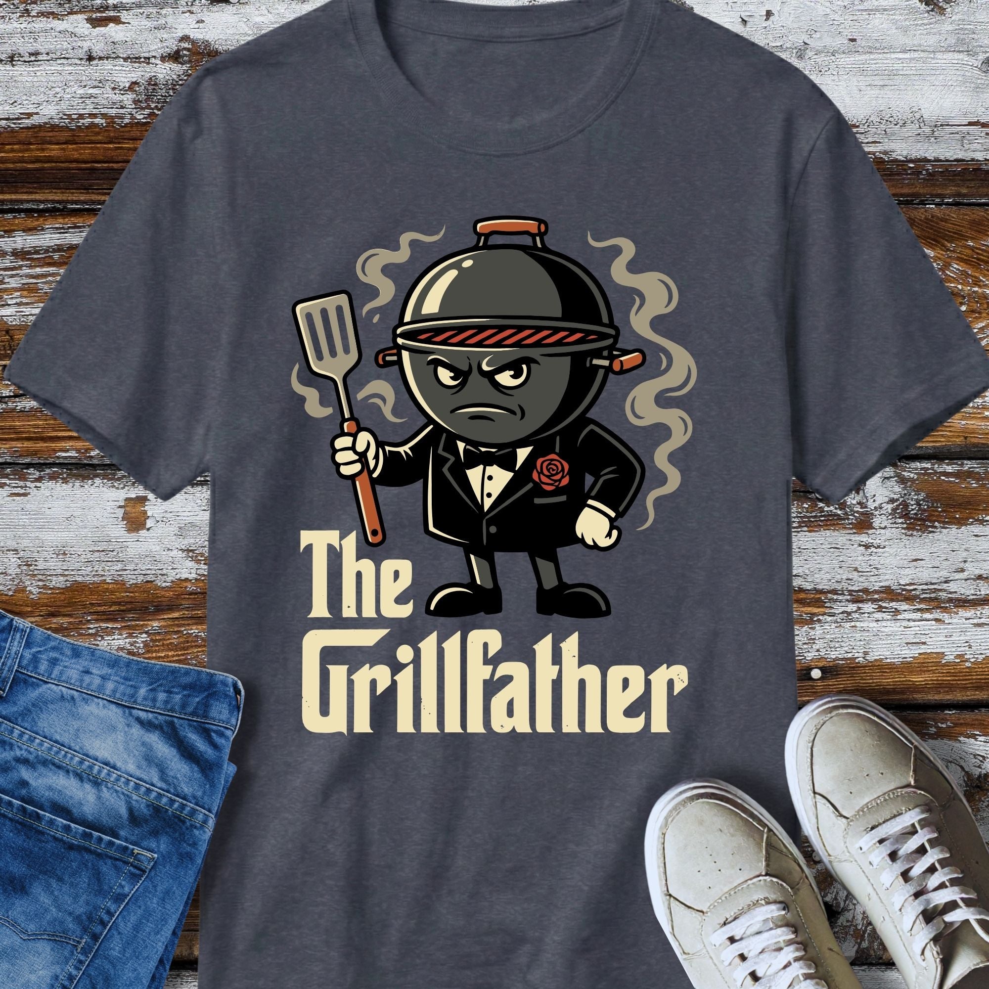 The Grillfather T-Shirt - product mockup view 11