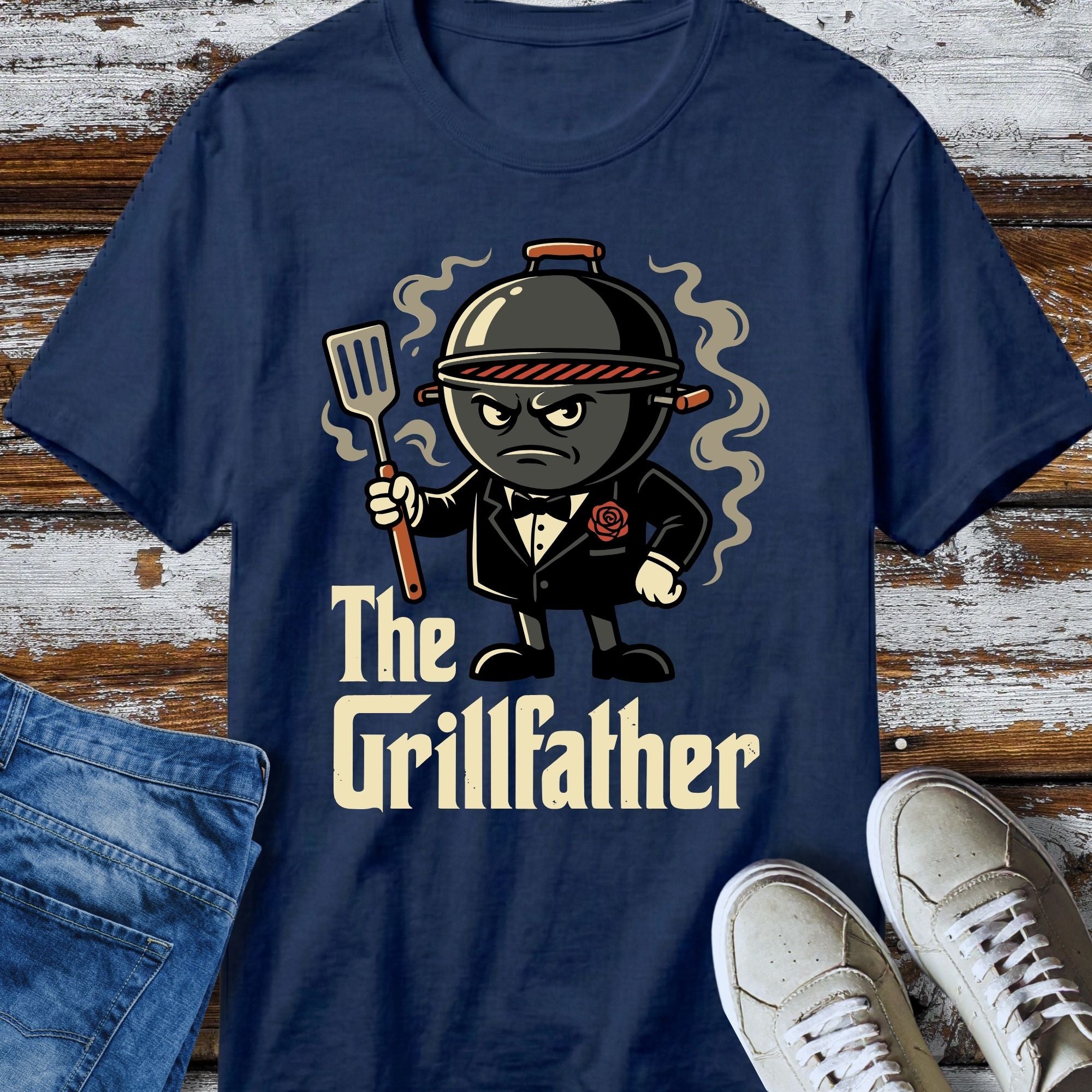 The Grillfather T-Shirt - product mockup view 10