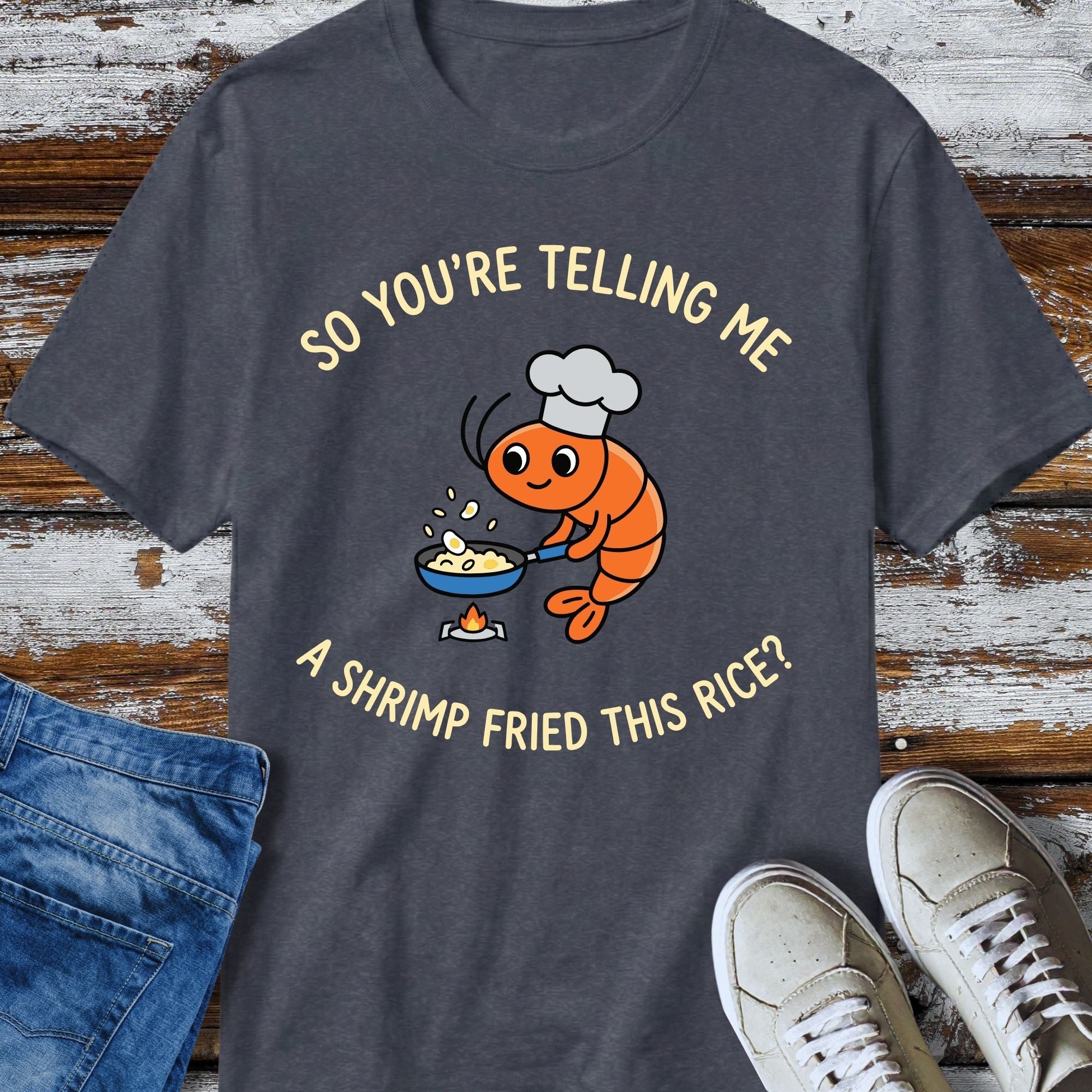 Shrimp Fried Rice T-Shirt - product mockup view 11