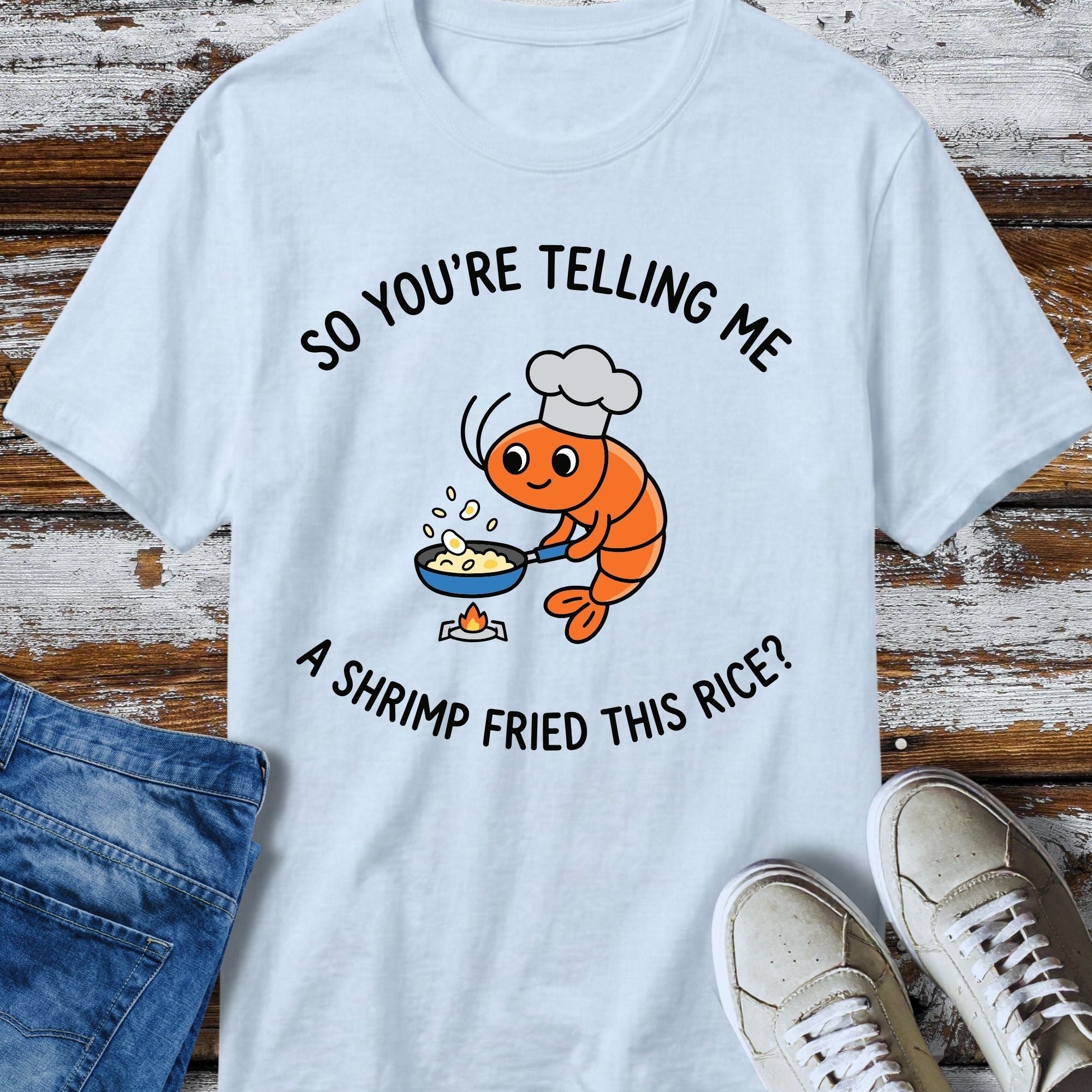 Shrimp Fried Rice T-Shirt - product mockup view 9