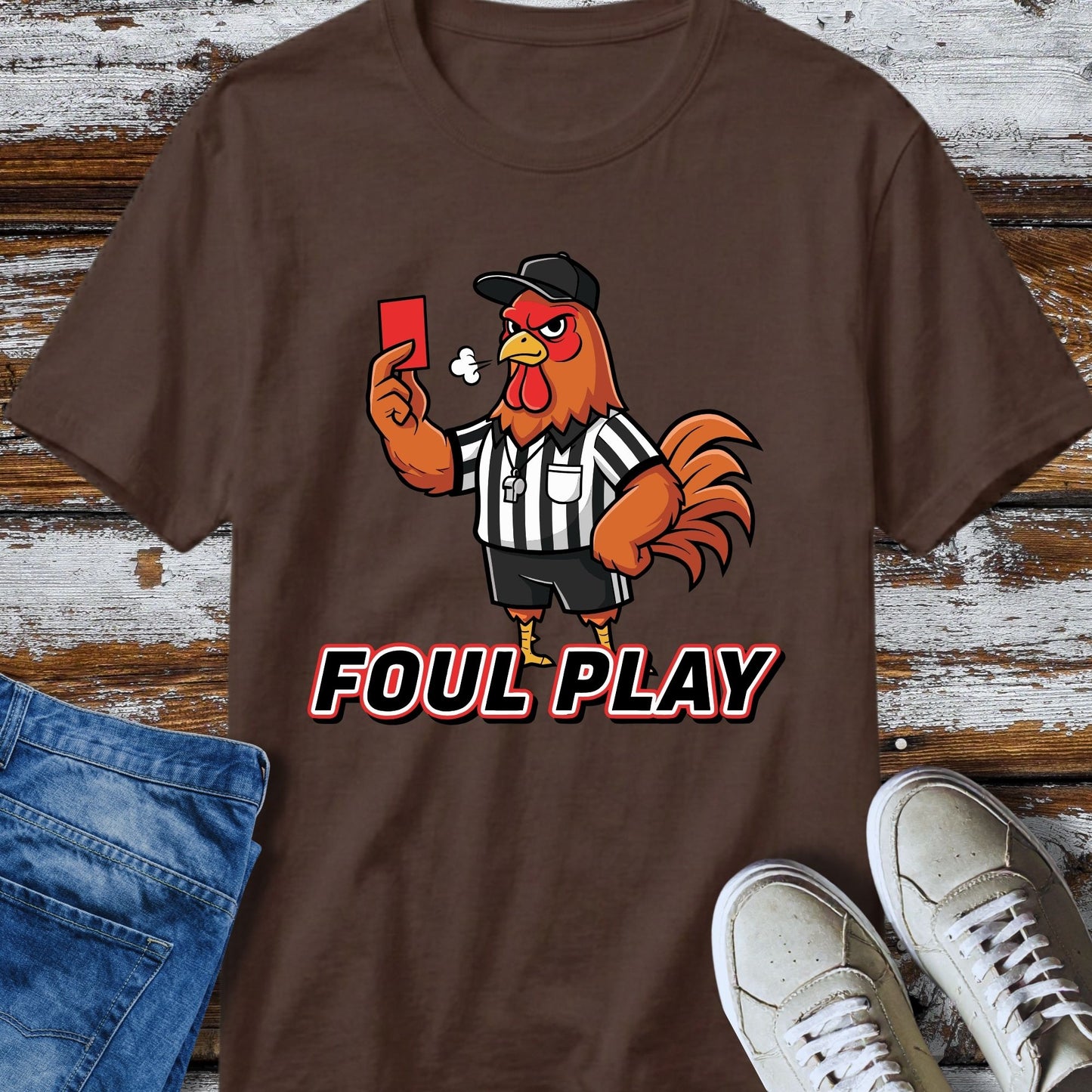 Foul Play Rooster Referee T-Shirt