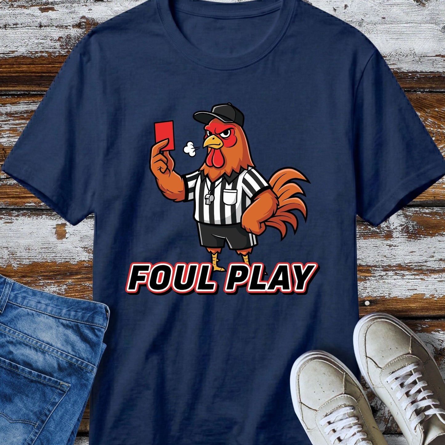 Foul Play Rooster Referee T-Shirt