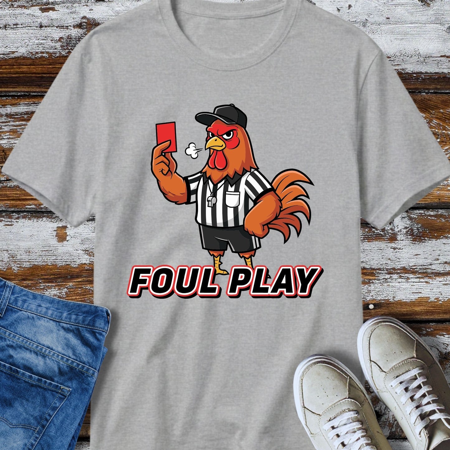 Foul Play Rooster Referee T-Shirt