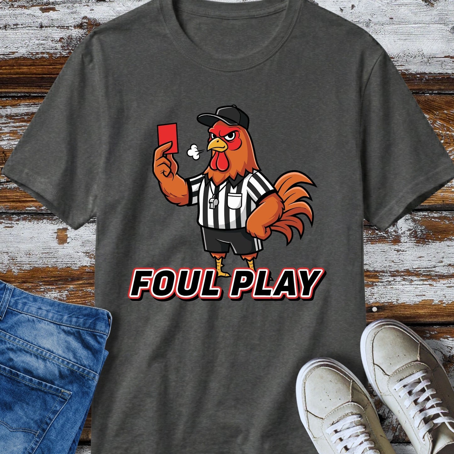 Foul Play Rooster Referee T-Shirt