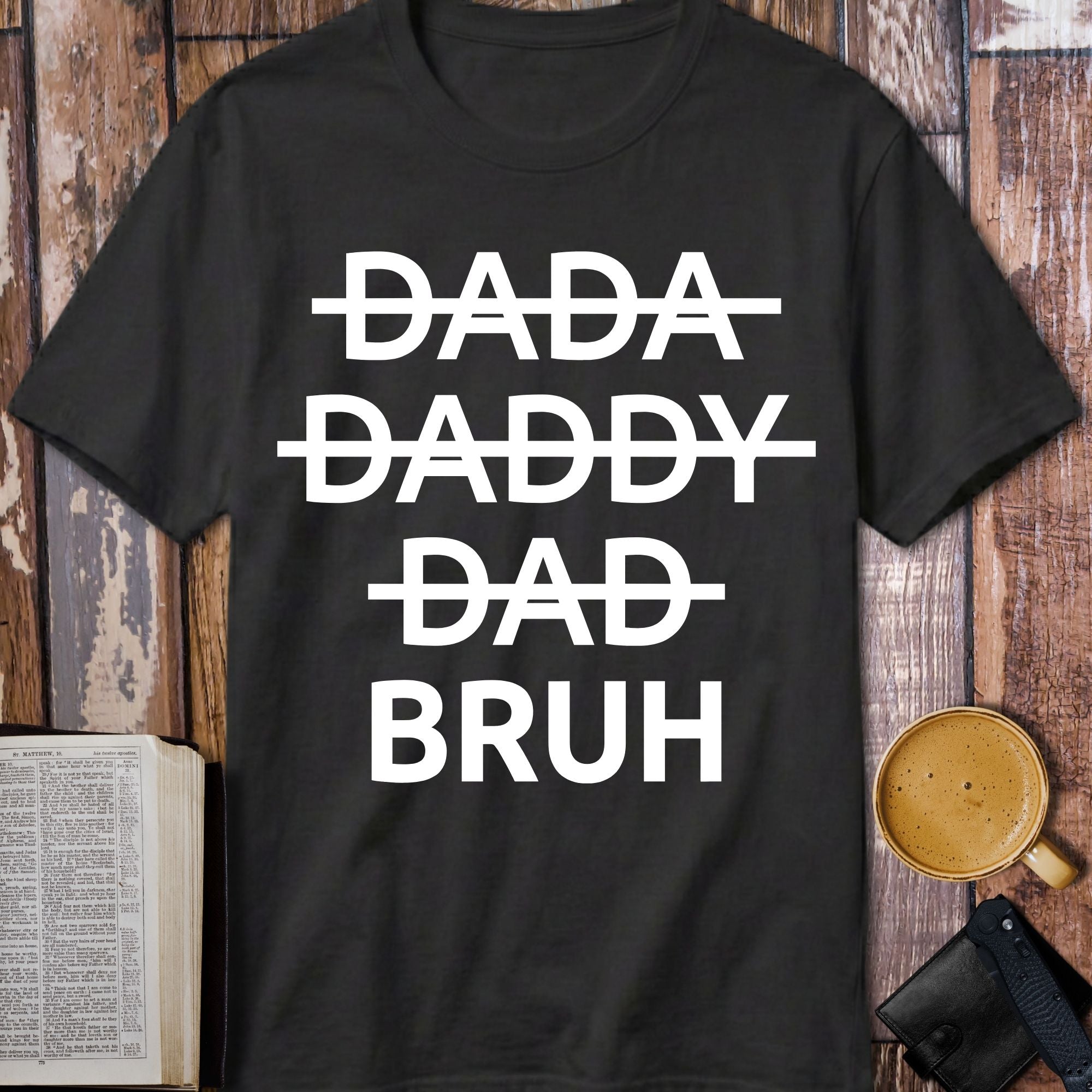 Dad Bruh T-Shirt - design detail closeup