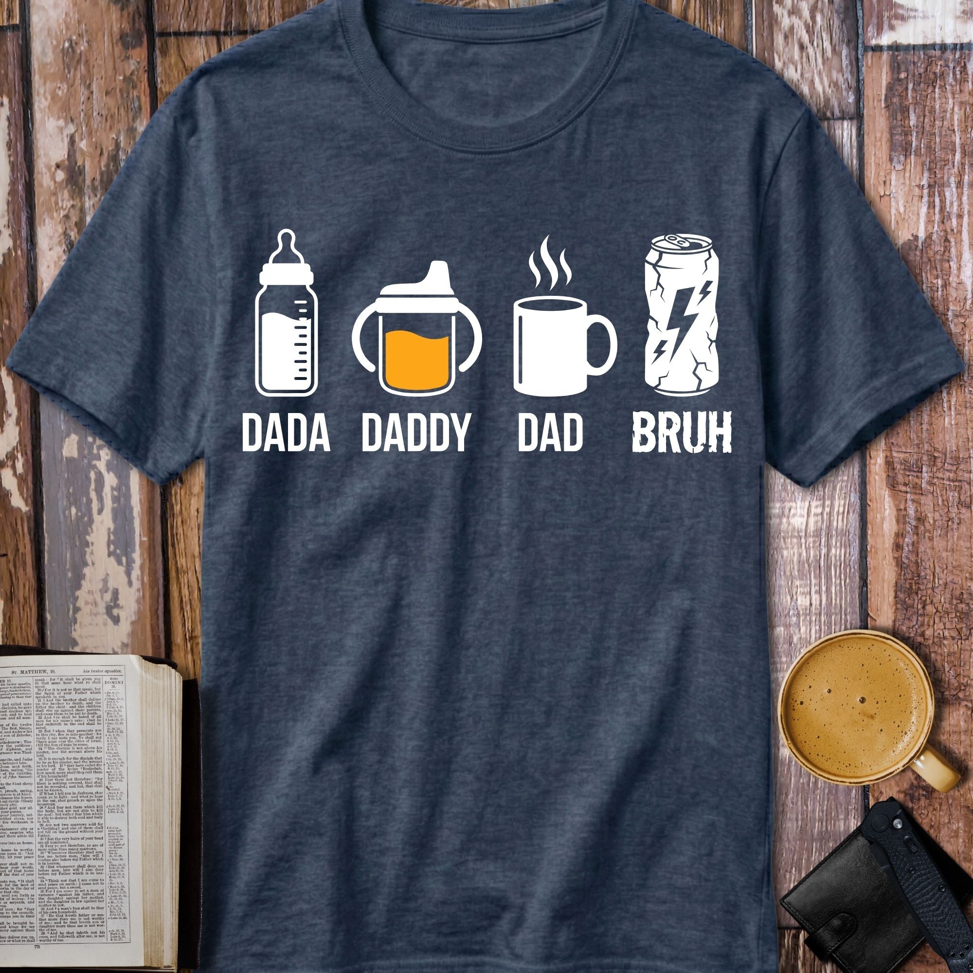 Dad Life Evolution T-Shirt - product mockup view 11