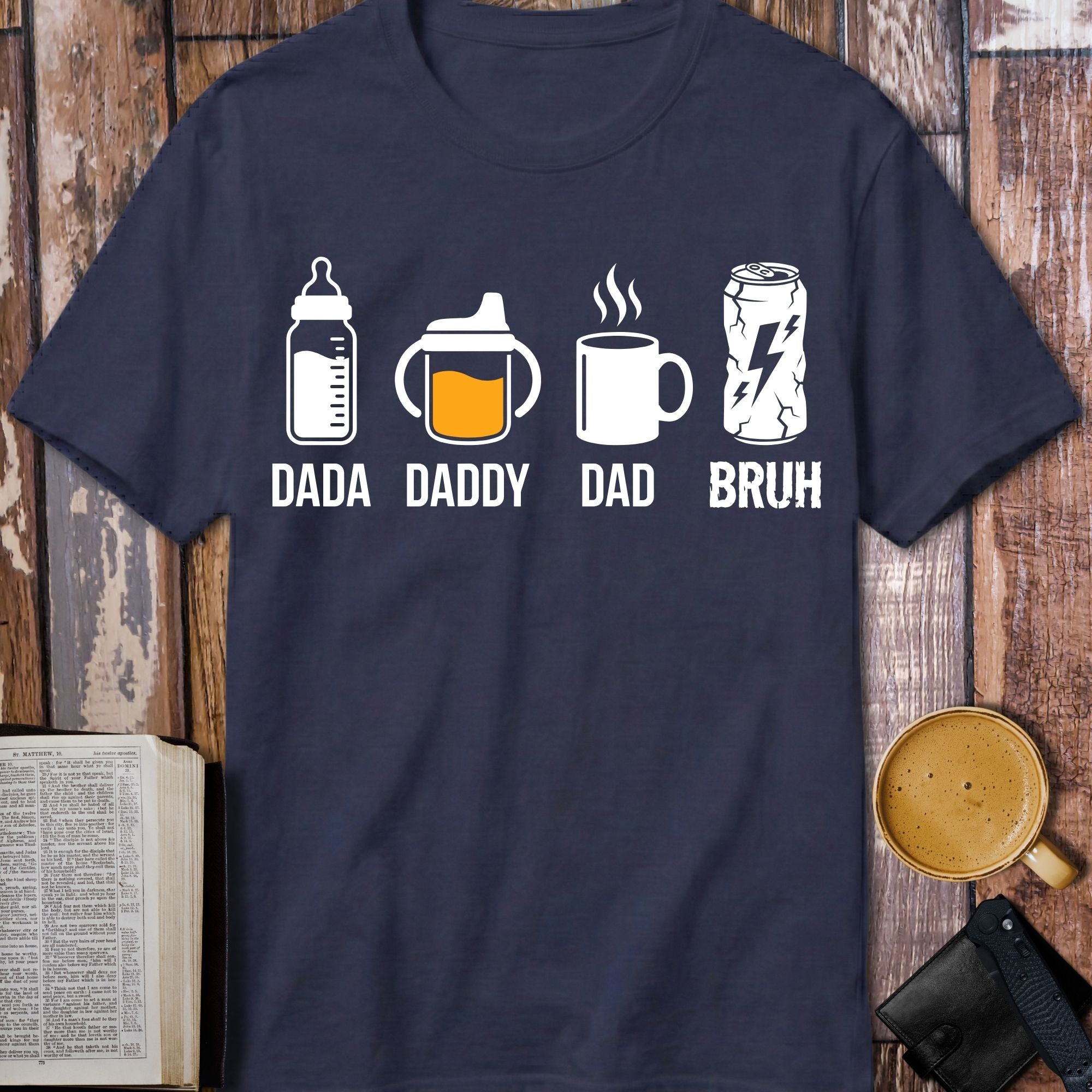 Dad Life Evolution T-Shirt - product mockup view 10