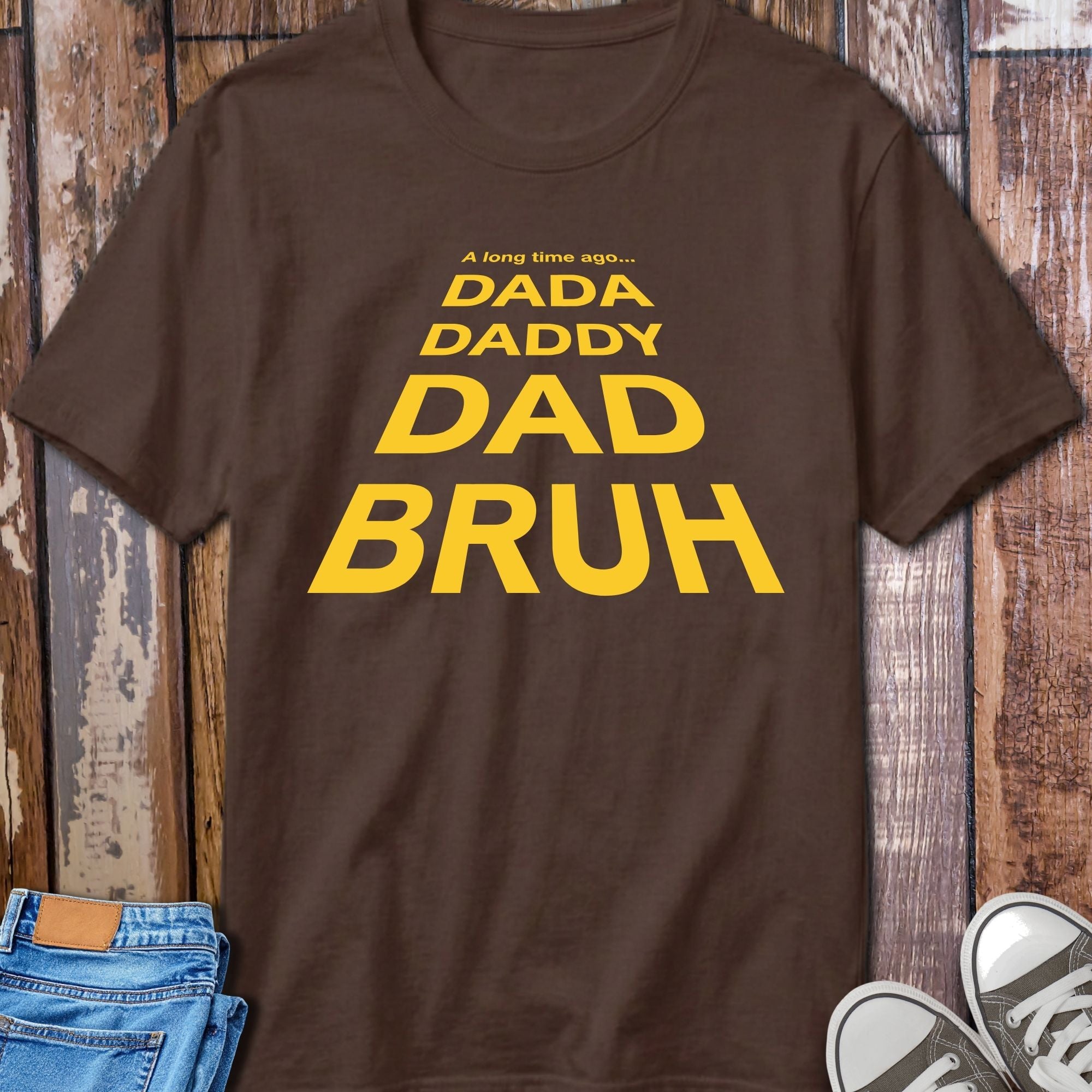 Dad Space Opera T-Shirt - design detail closeup