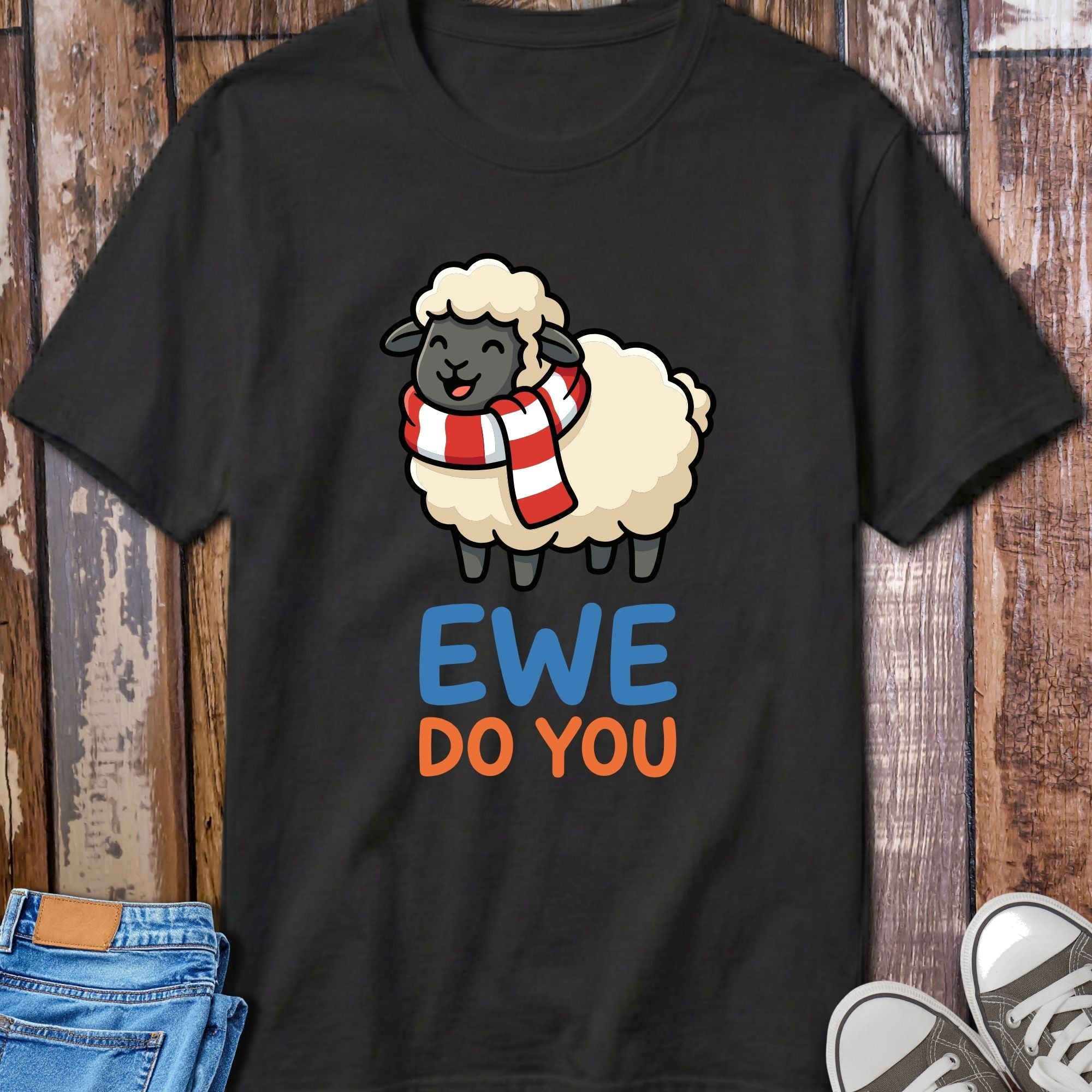 Ewe Do You T-Shirt - design detail closeup