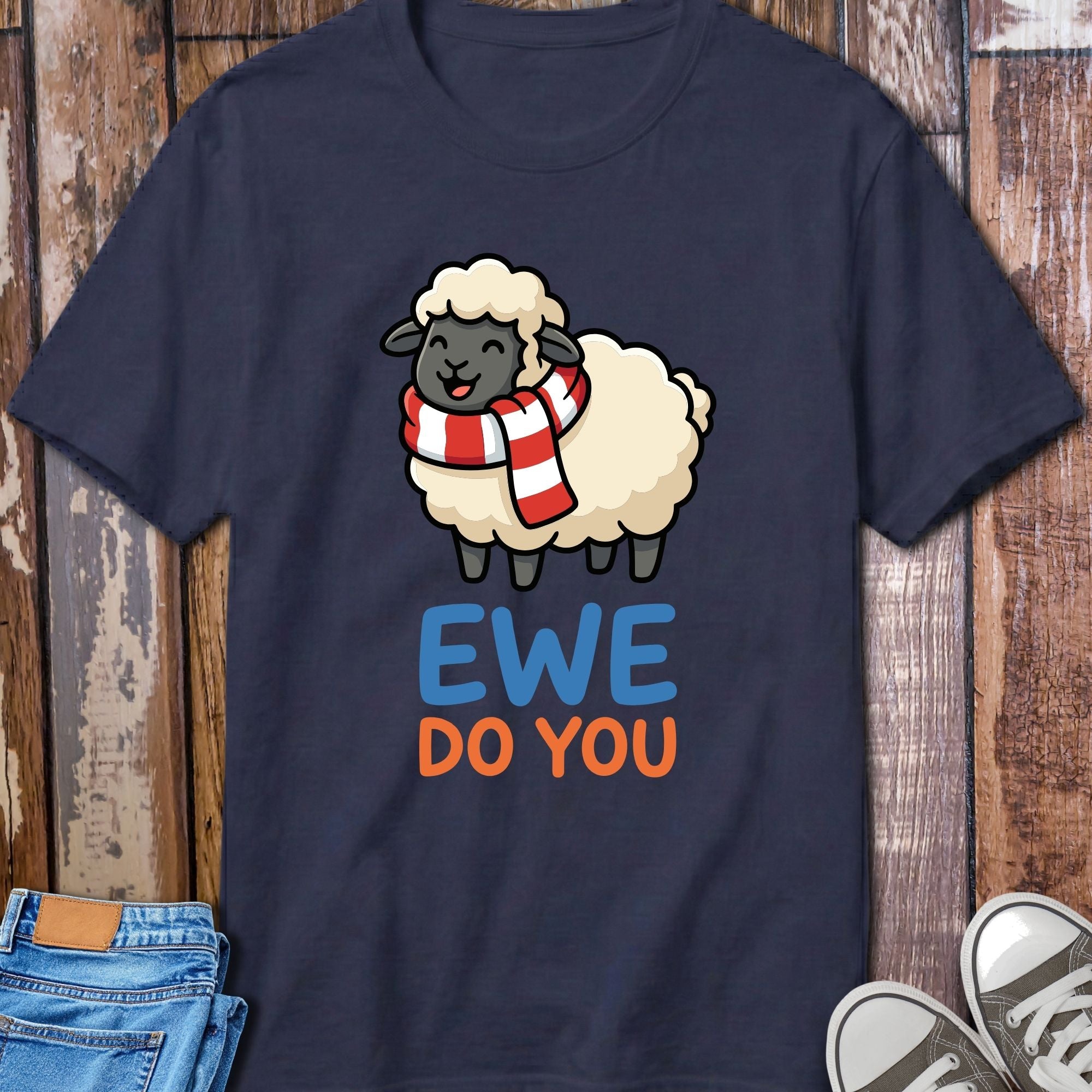 Ewe Do You T-Shirt - detail shot graphic design
