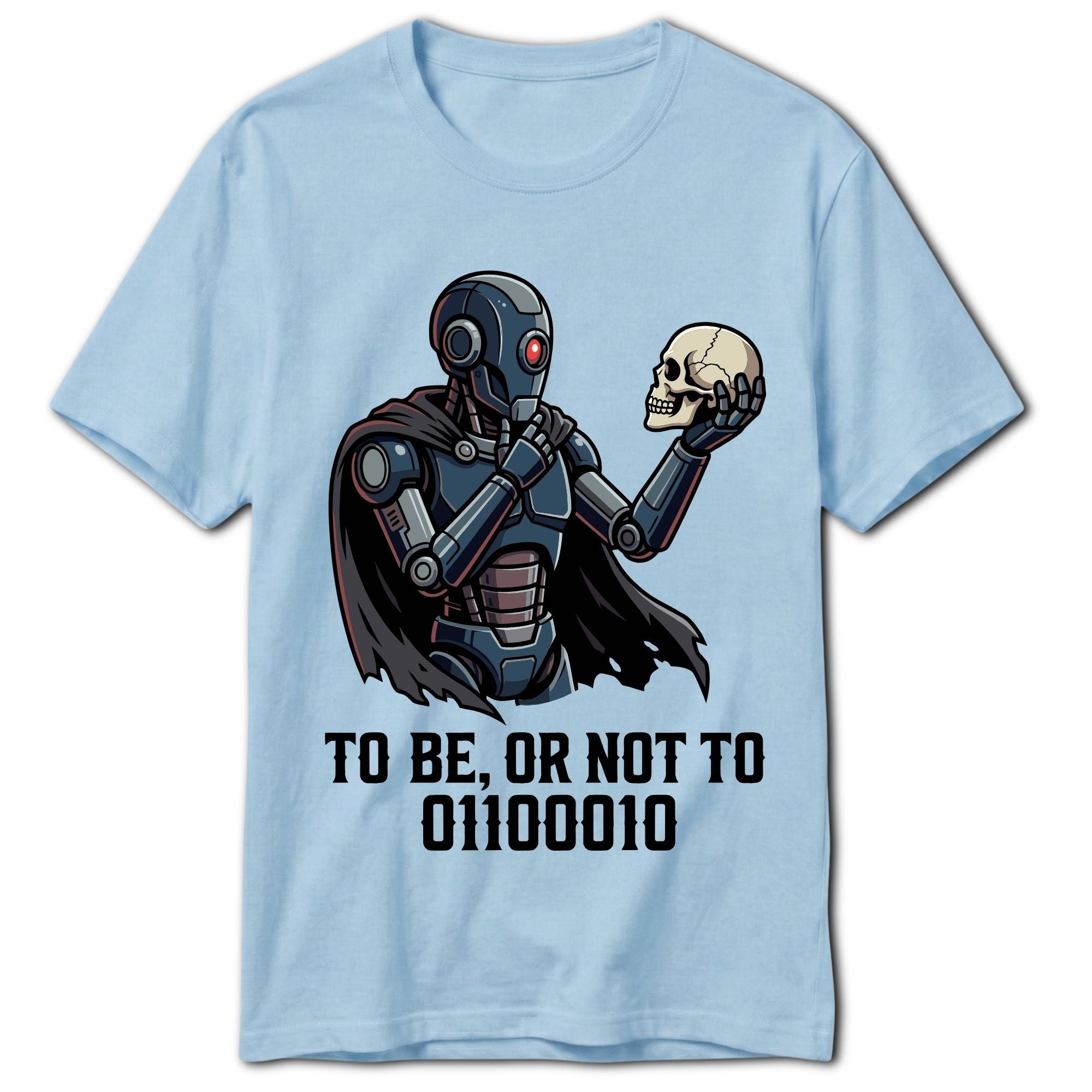 To Be Or Not To Binary T-Shirt - size and fit reference