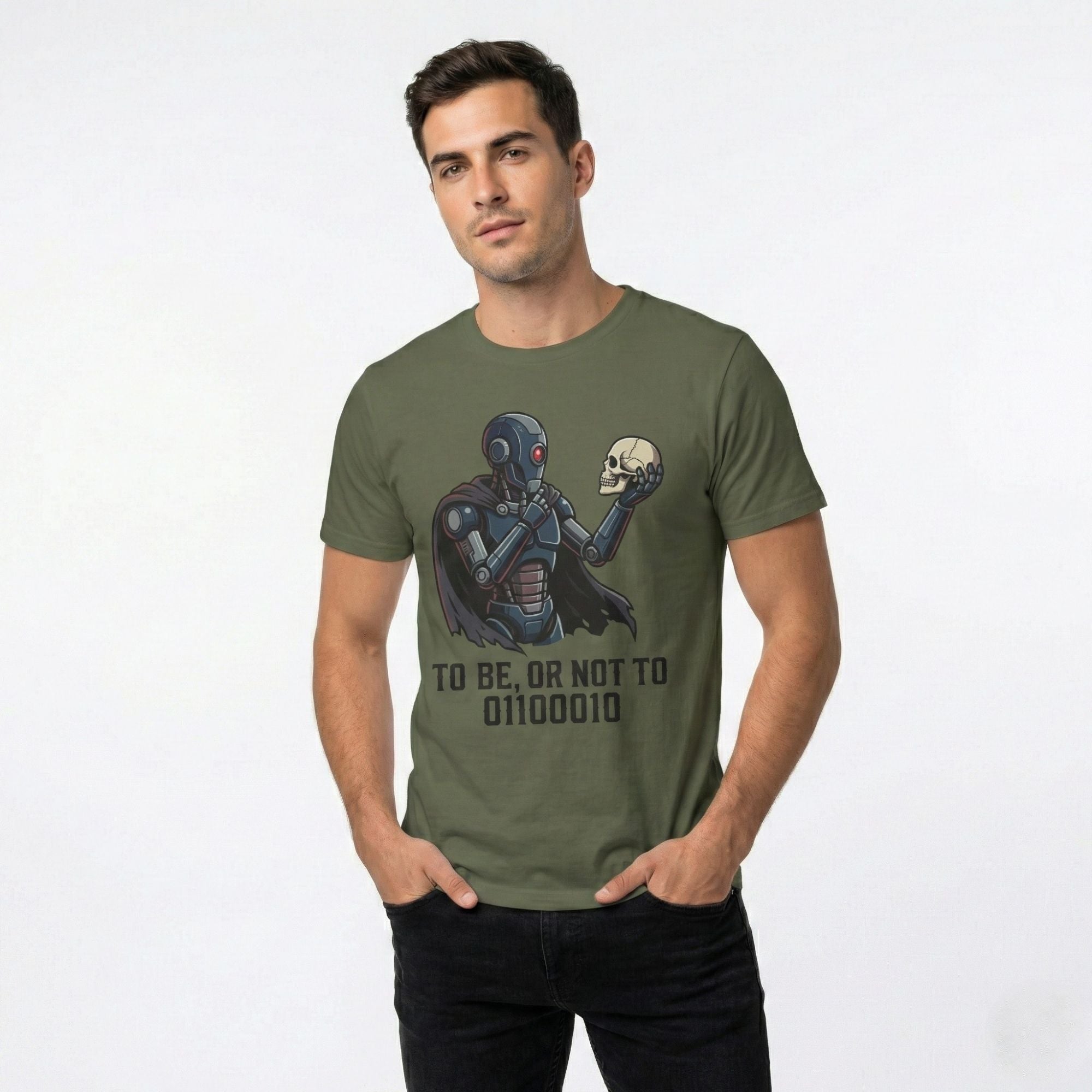 To Be Or Not To Binary T-Shirt - colour variant view